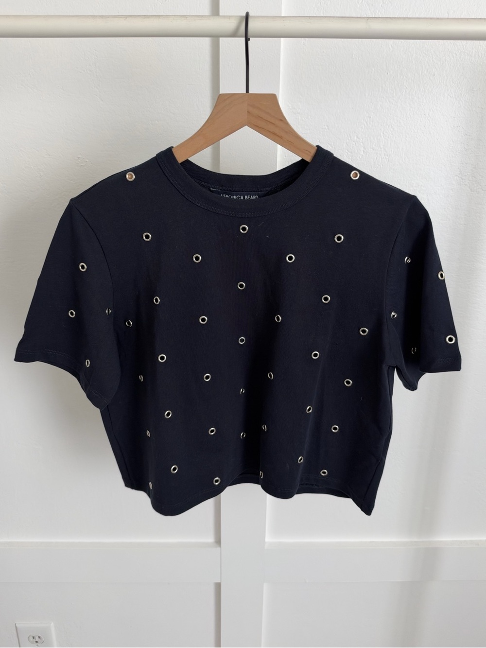 Veronica Beard Sebastian Short Sleeve Tee Navy